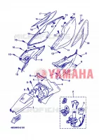 COUVERCLE LATERAL pour Yamaha YQ50L  de 2006