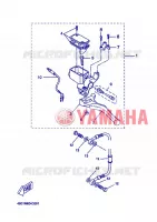 MAITRE CYLINDRE DE FREIN ARRIERE pour Yamaha YQ50L  de 2006