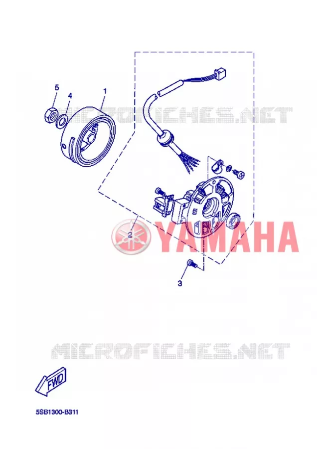ALLUMAGE Yamaha SCOOTER 50 2004 FLIPPER  YH50L FLIPPER LIGHT