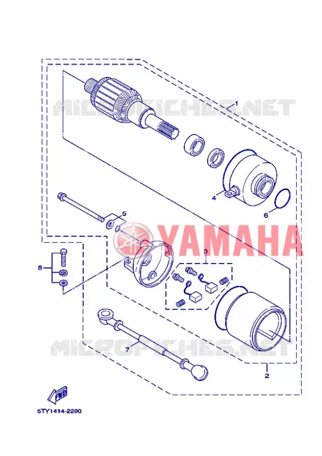 DEMARREUR Yamaha SCOOTER 125 2007 FLAME X  XC125 FLAME  X