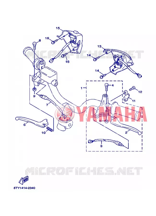 COMMODO / LEVIER Yamaha SCOOTER 125 2008 FLAME X  XC125 FLAME  X