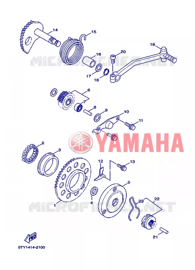 DEMARREUR Yamaha SCOOTER 125 2005 FLAME X  XC125 FLAME  X
