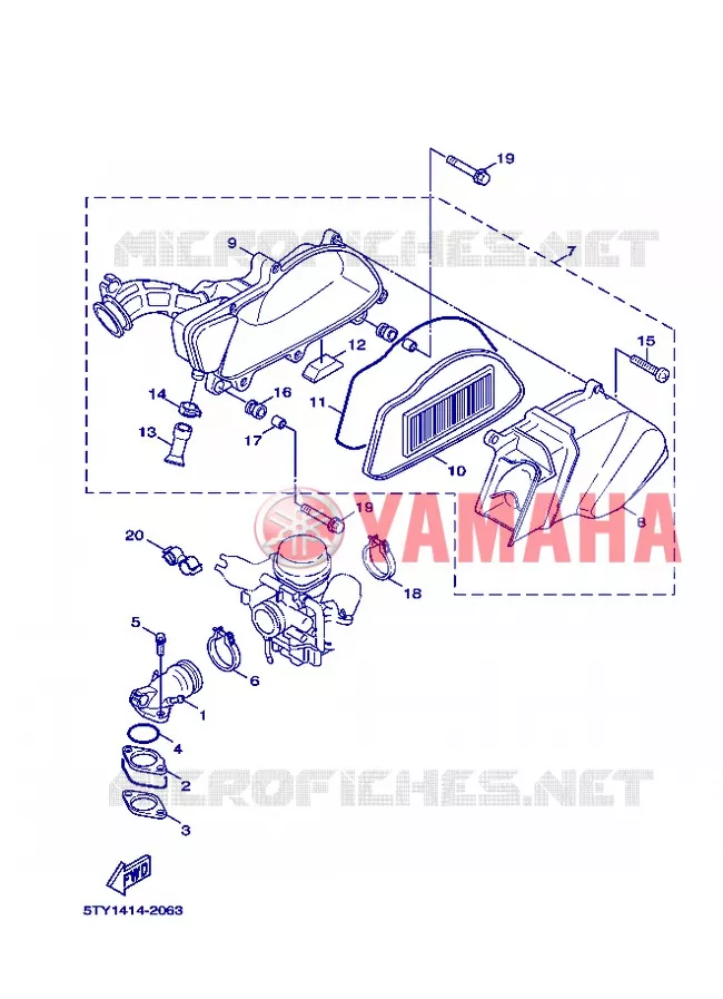 ADMISSION Yamaha SCOOTER 125 2005 FLAME X  XC125 FLAME  X