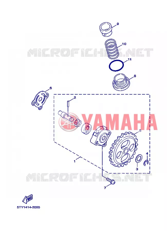 POMPE A HUILE Yamaha SCOOTER 125 2005 FLAME X  XC125 FLAME  X