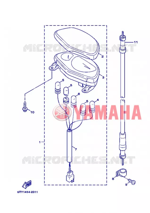 COMPTEUR  Yamaha SCOOTER 125 2006 FLAME X  XC125 FLAME  X