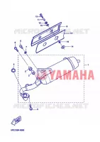 ECHAPPEMENT 2 pour Yamaha YQ50 de 2004