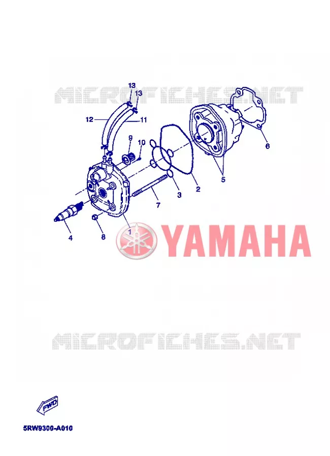 CYLINDRE Yamaha SCOOTER 50 2005 JOG  CS50Z JOGRR