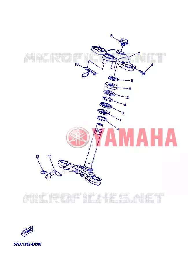 DIRECTION Yamaha MOTO 50 2006 XPOWER  TZR50 X-POWER
