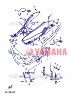 SUPPORT / REPOSE PIEDS pour Yamaha YP125E de 2008