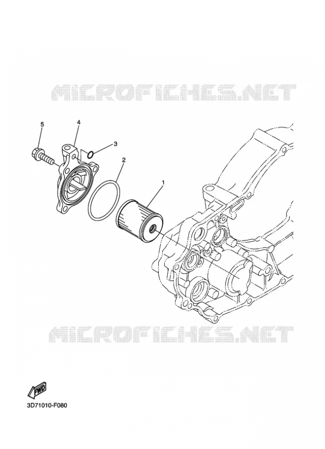 FILTRE A HUILE Yamaha MOTO 250 2009 WRX  WR250X