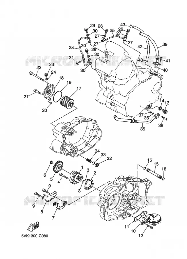 POMPE A HUILE Yamaha MOTO 660 2009 XTX  XT660X