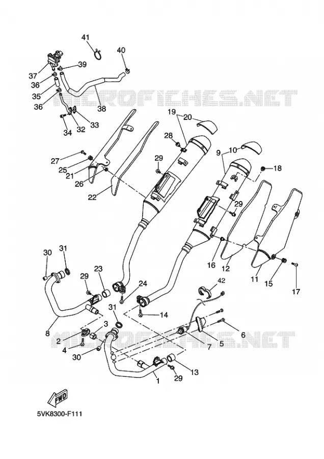 ECHAPPEMENT Yamaha MOTO 660 2009 XTR  XT660R