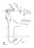 GUIDON ET CABLES pour Yamaha FZ1NA de 2009