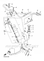 MAITRE CYLINDRE DE FREIN ARRIERE pour Yamaha FZ6NA de 2009