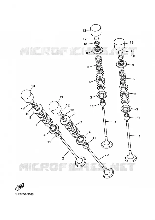 SOUPAPE Yamaha MOTO 600 2009 FZ6 S2  FZ6-NHG FZ6