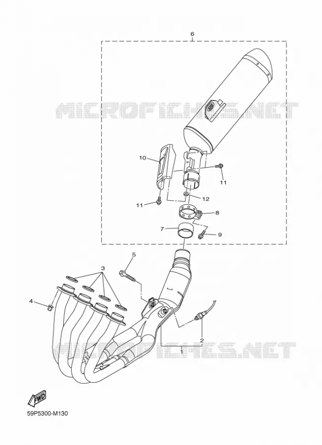 ECHAPPEMENT Yamaha MOTO 800 2013 FAZER ABS  FZ8-SA