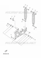 BRAS OSCILLANT / AMORTISSEUR pour Yamaha YP125R de 2013