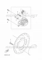 ETRIER DE FREIN ARRIERE pour Yamaha YP125R de 2013