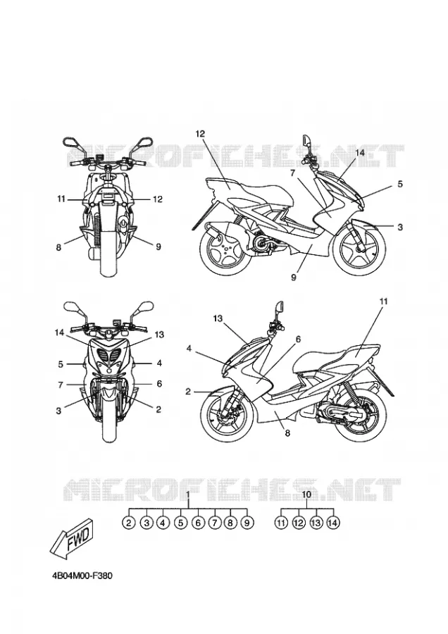 EMBLEME Yamaha SCOOTER 50 2009 NITRO NAKED  YQ50L NITRO NAKED