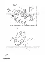 ETRIER DE FREIN ARRIERE pour Yamaha YP125R de 2009