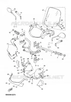 GUIDON ET CABLES pour Yamaha YP125R de 2009