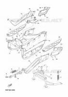 SUPPORT / REPOSE PIEDS pour Yamaha YP125R de 2009