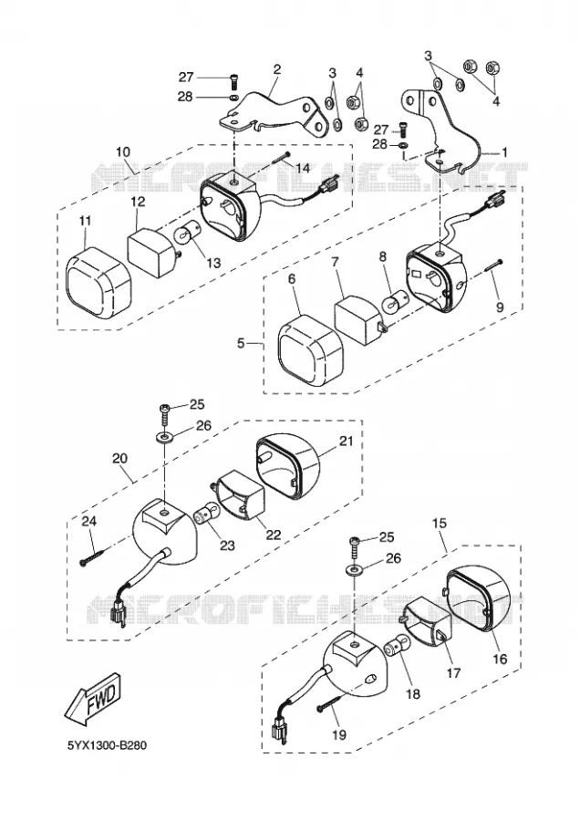 CLIGNOTANT Yamaha SCOOTER 50 2009 SLIDER  EW50N SLIDER