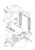 BRAS OSCILLANT / AMORTISSEUR pour Yamaha VP250 de 2009