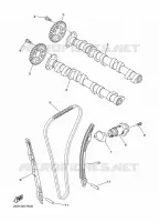 ARBRE A CAMES / CHAINE DE DISTRIBUTION pour Yamaha DIVERSION 600 de 2009