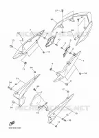 COUVERCLE LATERAL pour Yamaha DIVERSION 600 de 2009