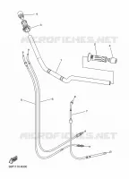 GUIDON ET CABLES pour Yamaha DIVERSION 600 de 2009