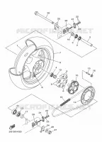 ROUE ARRIERE pour Yamaha DIVERSION 600 de 2009
