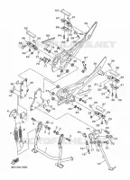 SUPPORT / REPOSE PIEDS pour Yamaha DIVERSION 600 de 2009