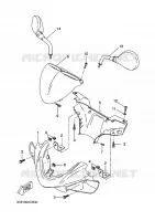 CARENAGES 1  pour Yamaha YQ50L de 2009