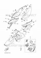 COUVERCLE LATERAL pour Yamaha YQ50L de 2009