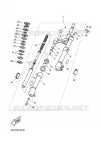 FOURCHE pour Yamaha YQ50L de 2009