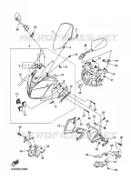 CARENAGES 1  pour Yamaha FZ1SA de 2009