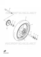 ROUE AVANT pour Yamaha FZ1SA de 2009