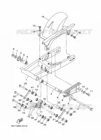BRAS ARRIERE pour Yamaha YBR250 de 2009