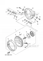 PHARE  pour Yamaha YBR250 de 2009