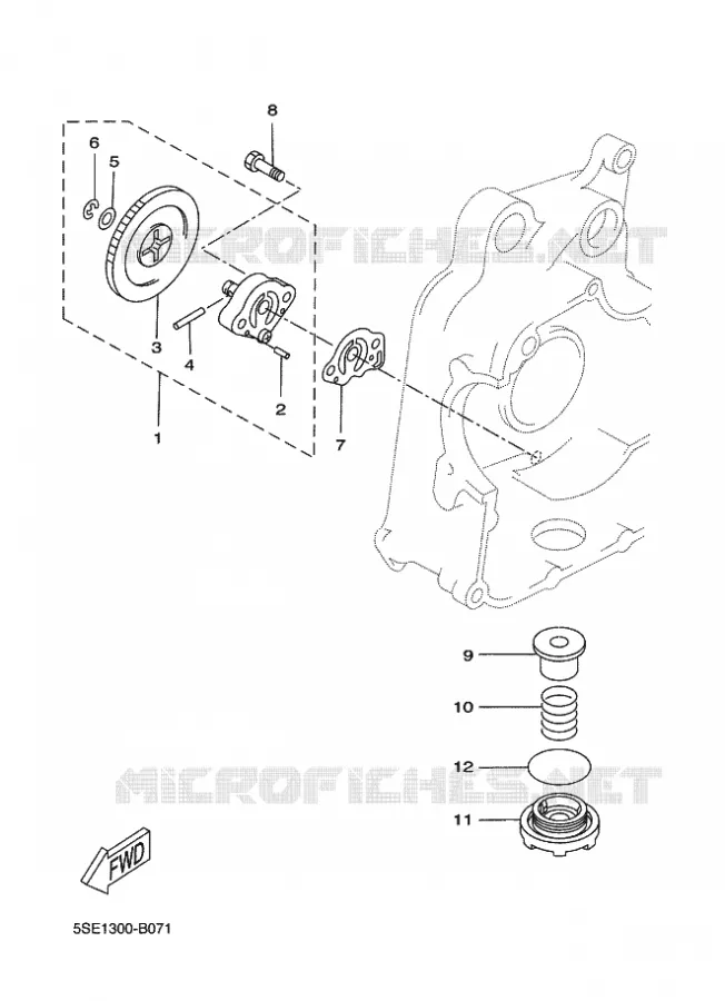 POMPE A HUILE Yamaha SCOOTER 250 2009 XCITY  VP250 XCITY
