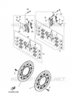 ETRIER DE FREIN AVANT pour Yamaha MT01 de 2009