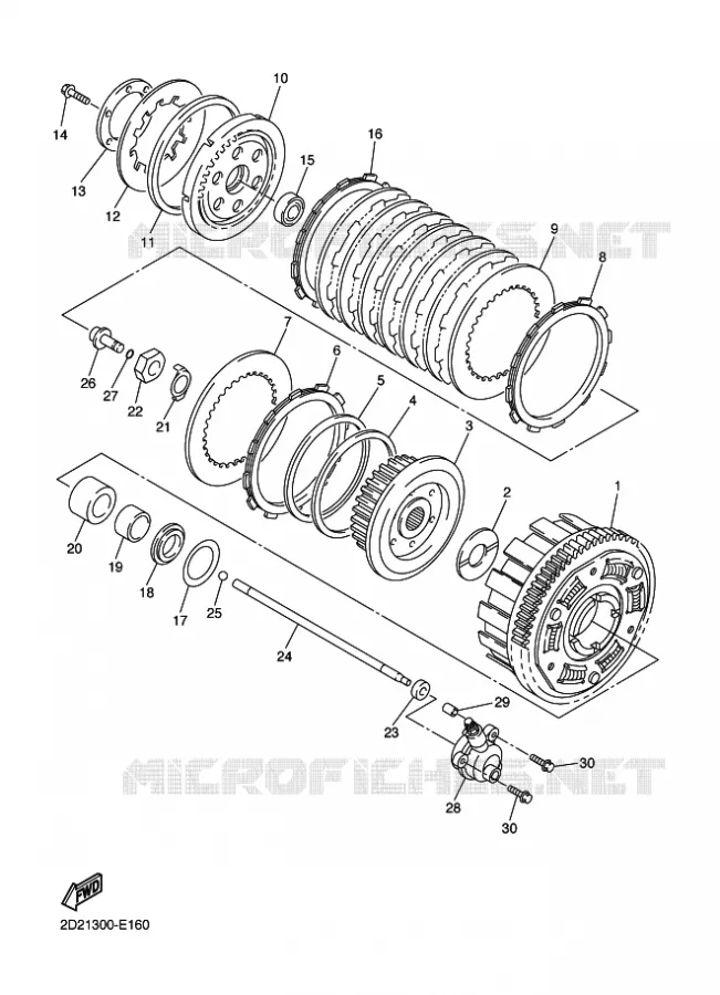 EMBRAYAGE DE DEMARREUR Yamaha MOTO 1300 2009 FJR AS ABS  FJR1300AS