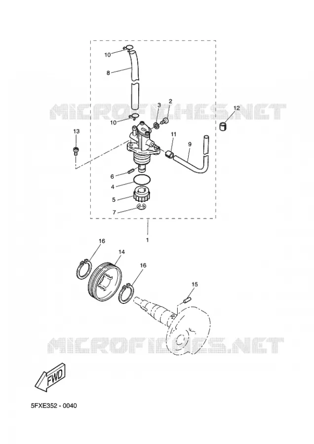 POMPE A HUILE Yamaha SCOOTER 50 2009 ROCKET  CW50RSP POWER ROCKET