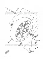 ROUE AVANT pour Yamaha VP250 de 2009