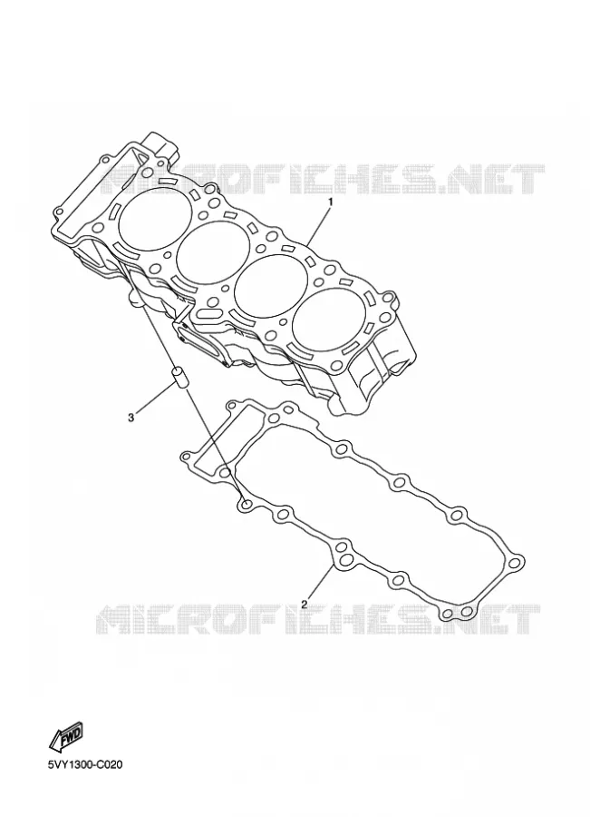 CYLINDRE Yamaha MOTO 1000 2010 FZ1 ABS  FZ1-NA