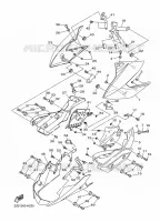 COUVERCLE LATERAL 2 pour Yamaha XJ6N de 2009