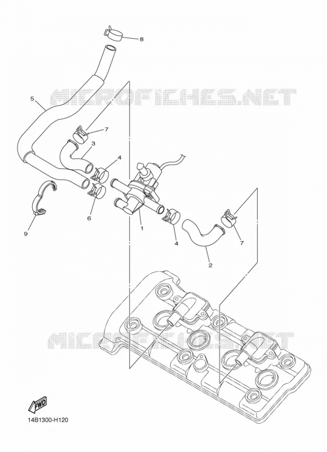 SYSTÈME D'ADMISSION D'AIR AIS Yamaha MOTO 1000 2009 R1  YZF-R1 R1