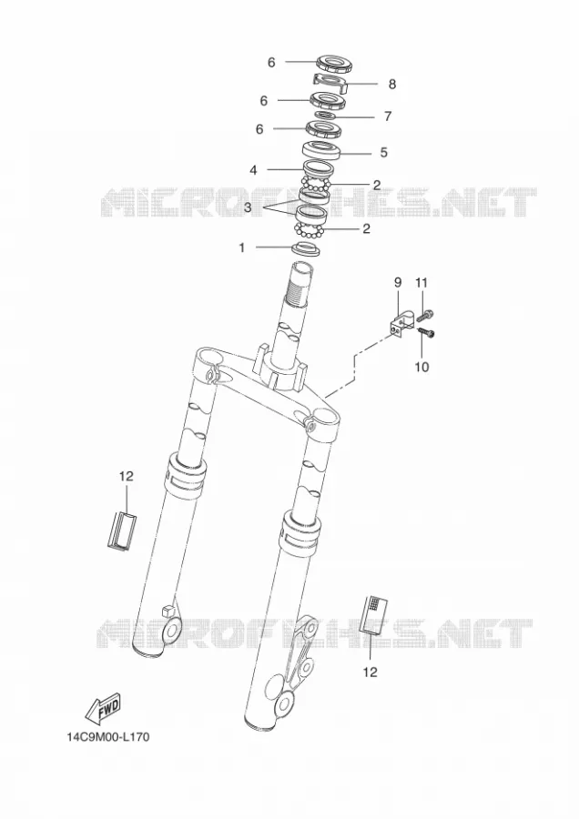 DIRECTION Yamaha SCOOTER 50 2009 BOOSTER  CW50