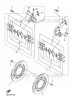 ETRIER DE FREIN AVANT pour Yamaha FZ6S de 2009
